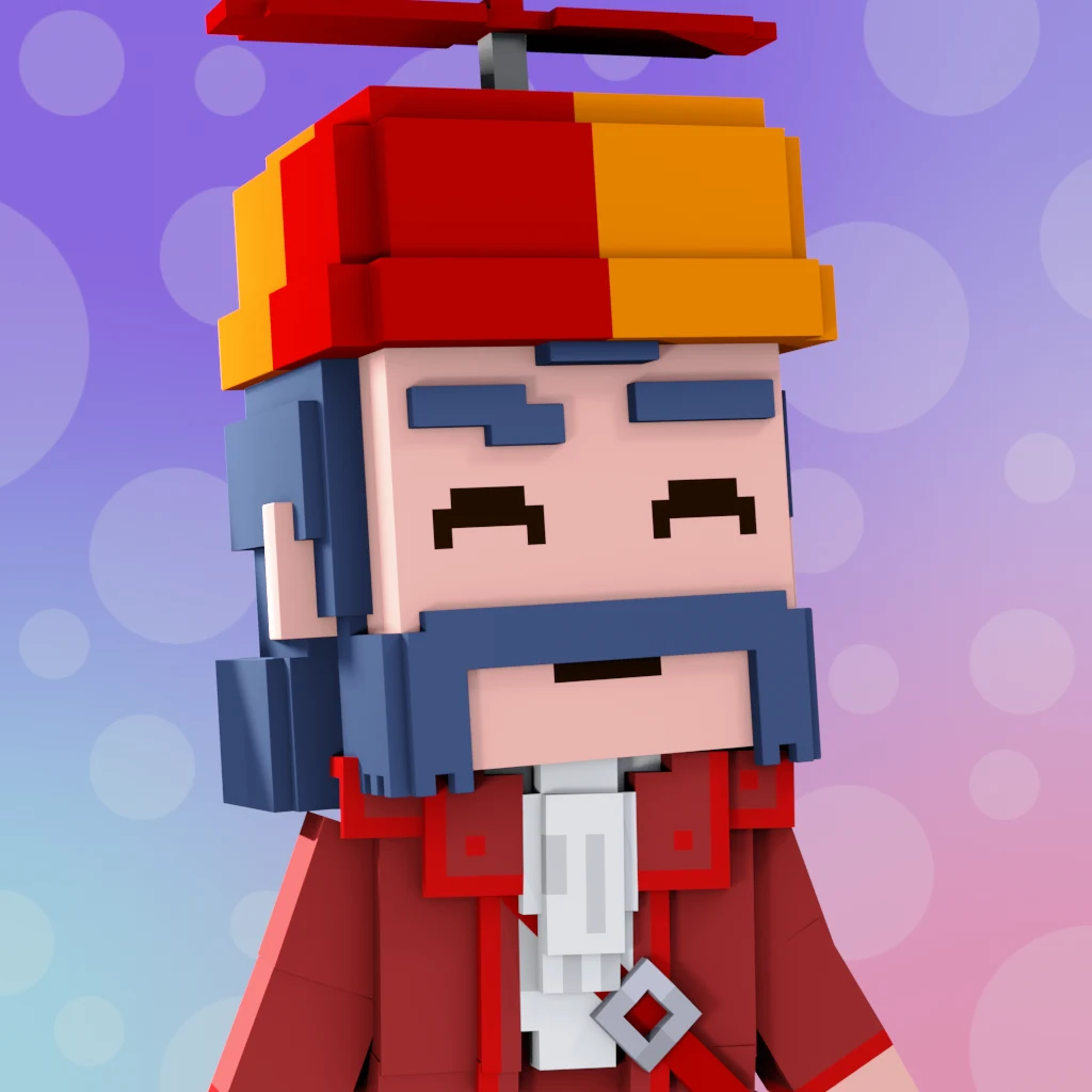 Pirate #3449 voxel render