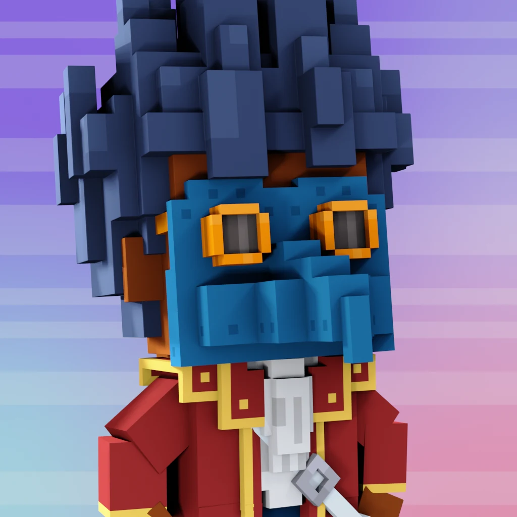 Pirate #3452 voxel render