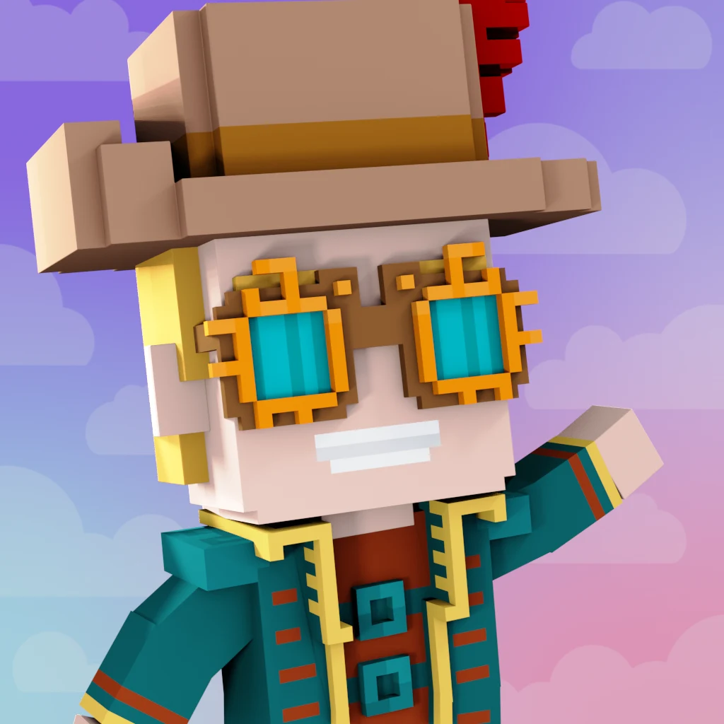 Pirate #3454 voxel render