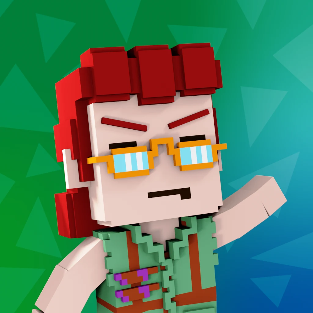 Pirate #3458 voxel render