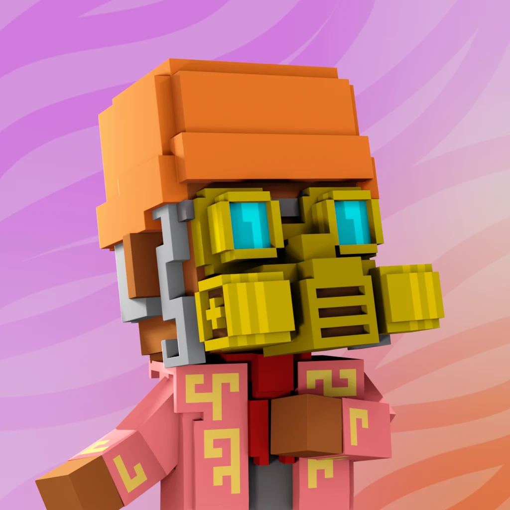Pirate #3459 voxel render