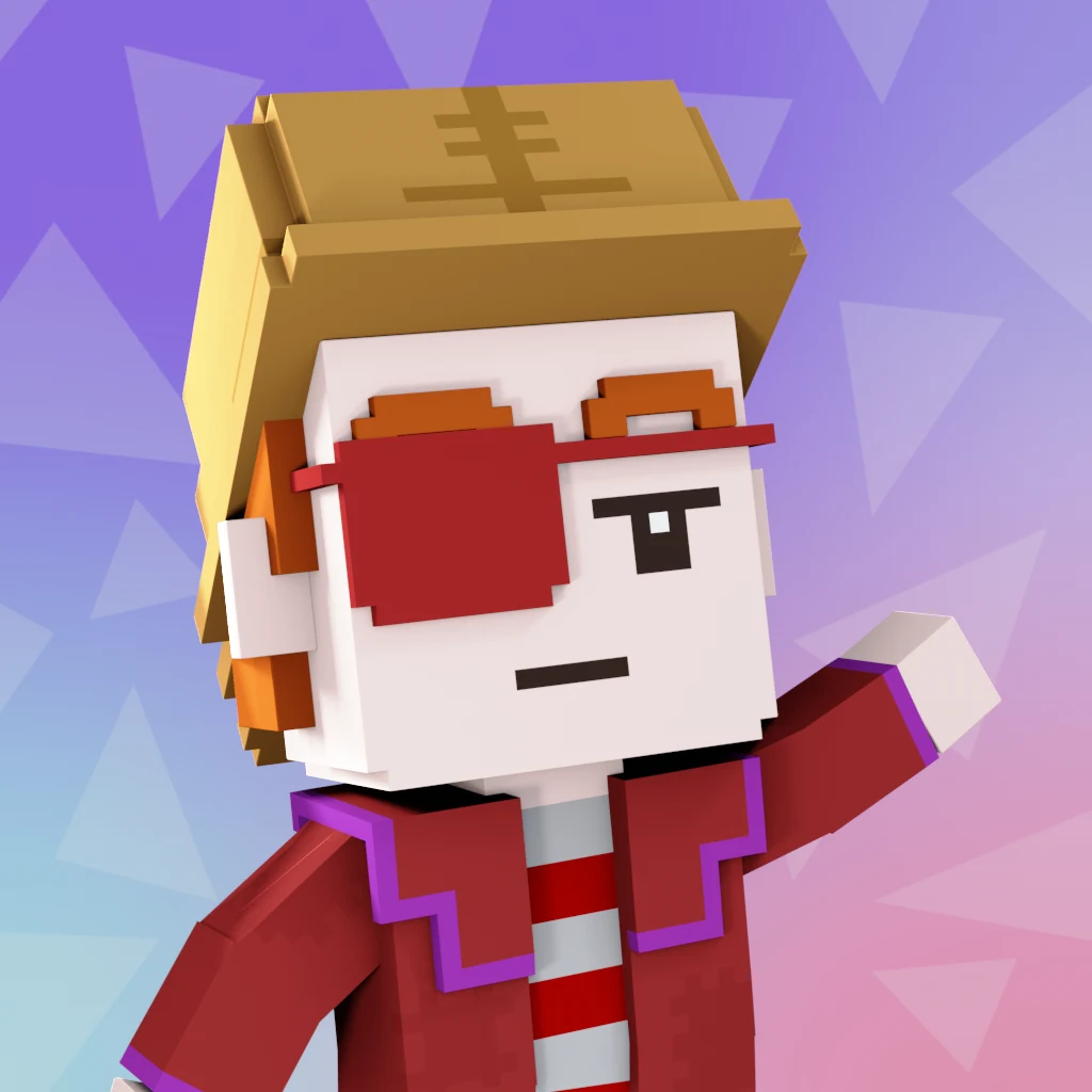 Pirate #3461 voxel render