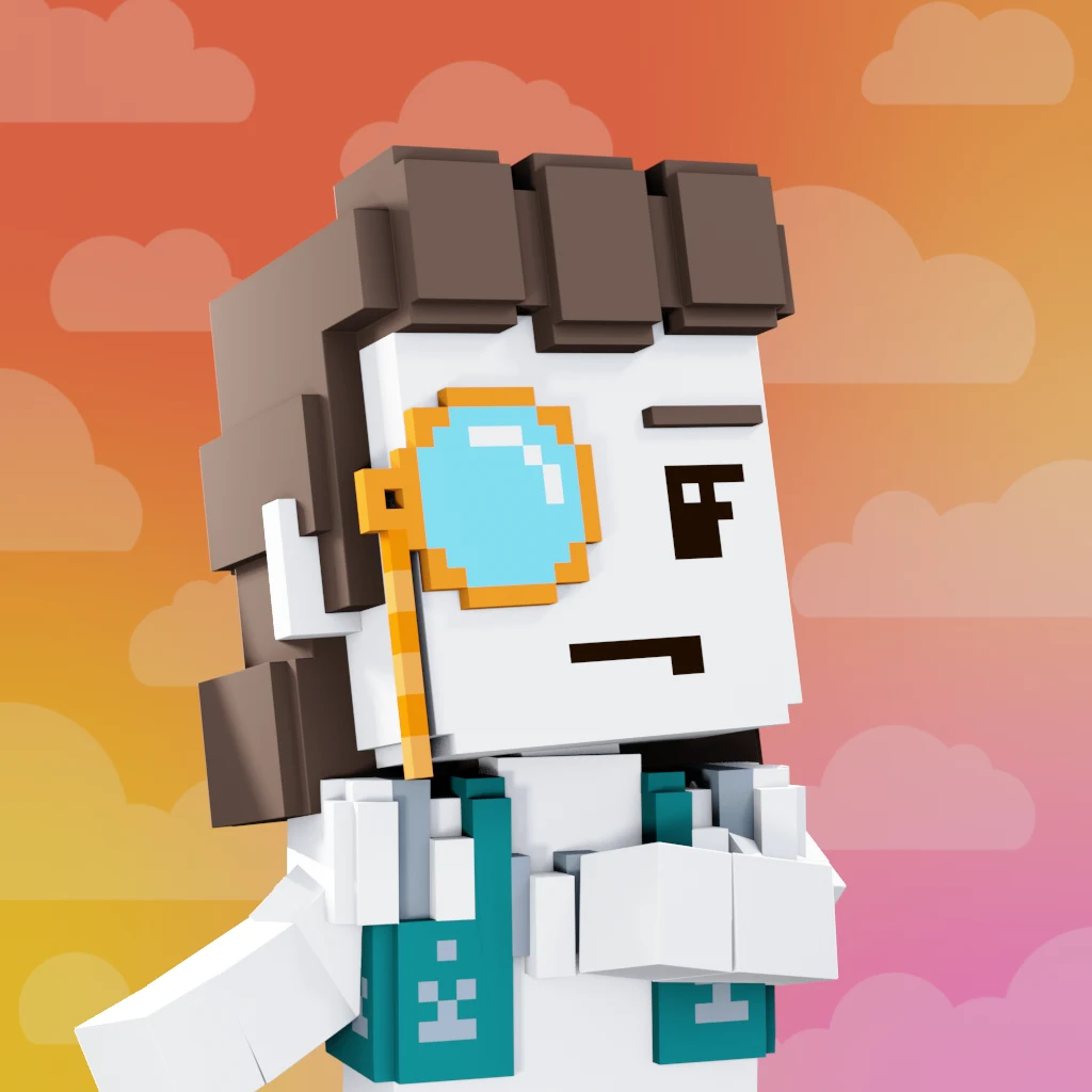 Pirate #3462 voxel render