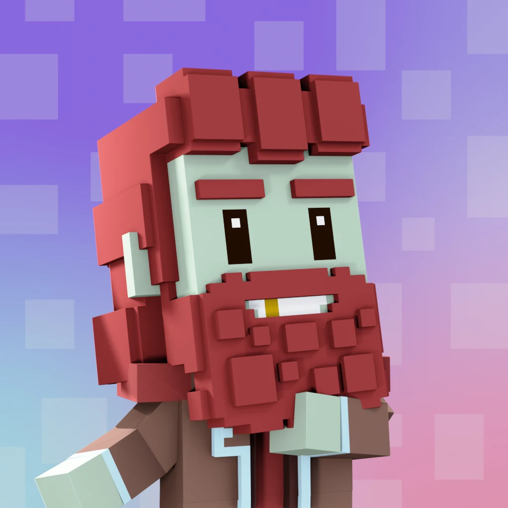 Pirate #3463 voxel render