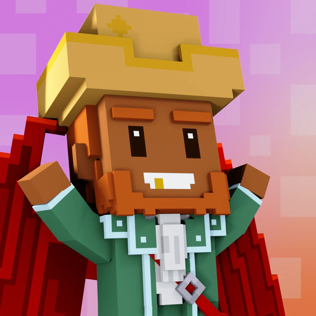 Pirate #3467 voxel render