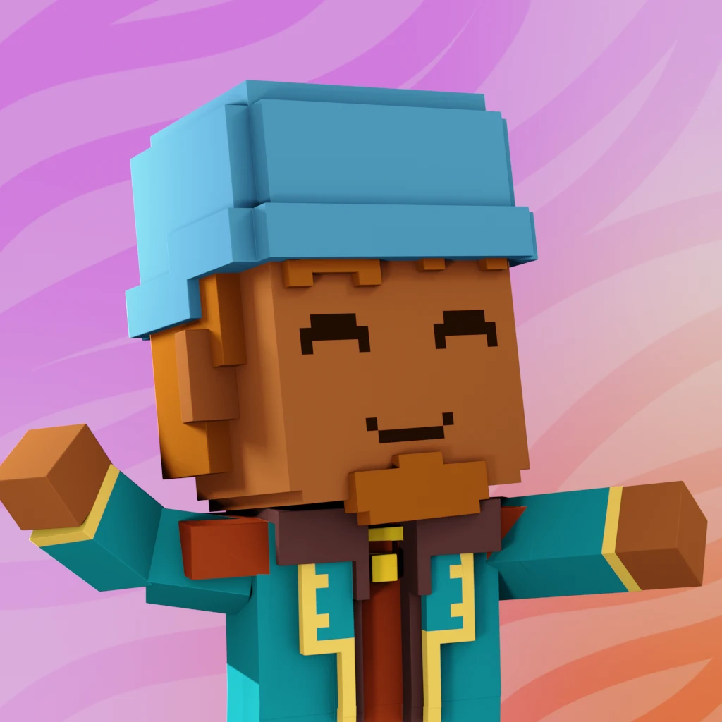 Pirate #3470 voxel render