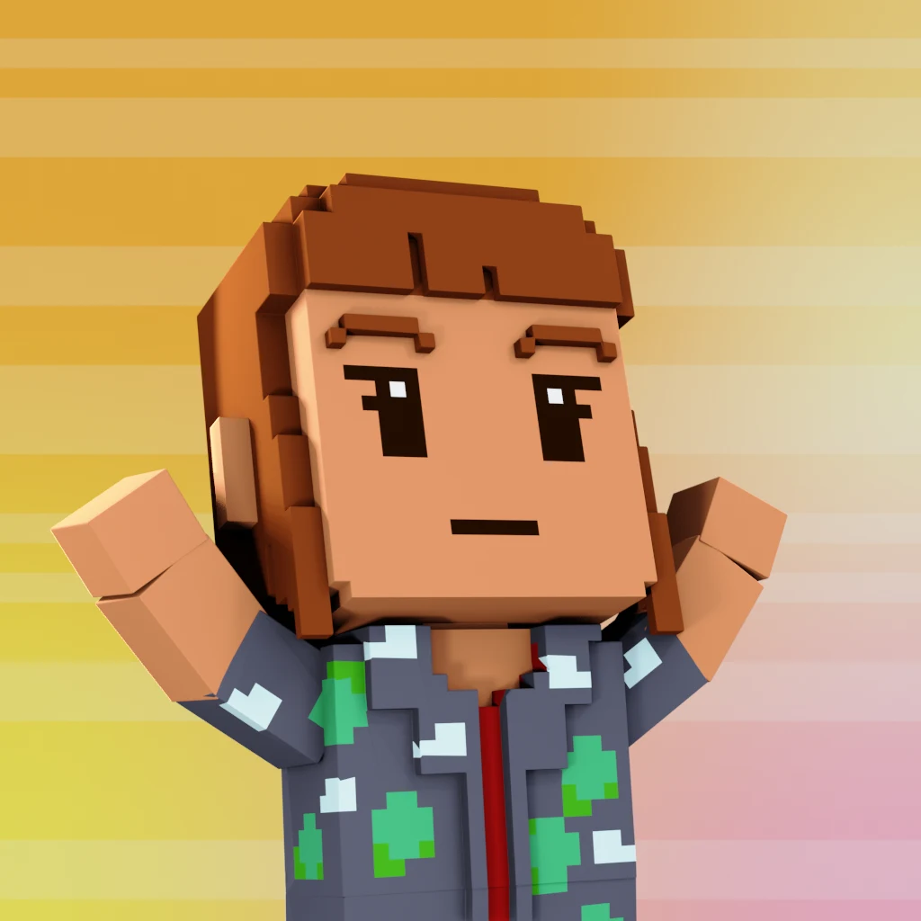 Pirate #3472 voxel render
