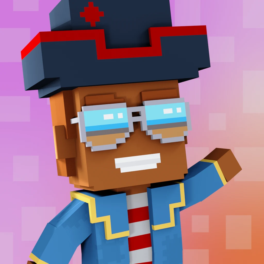 Pirate #3473 voxel render