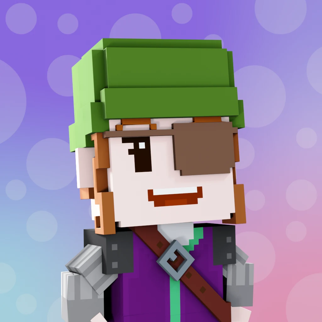 Pirate #3475 voxel render