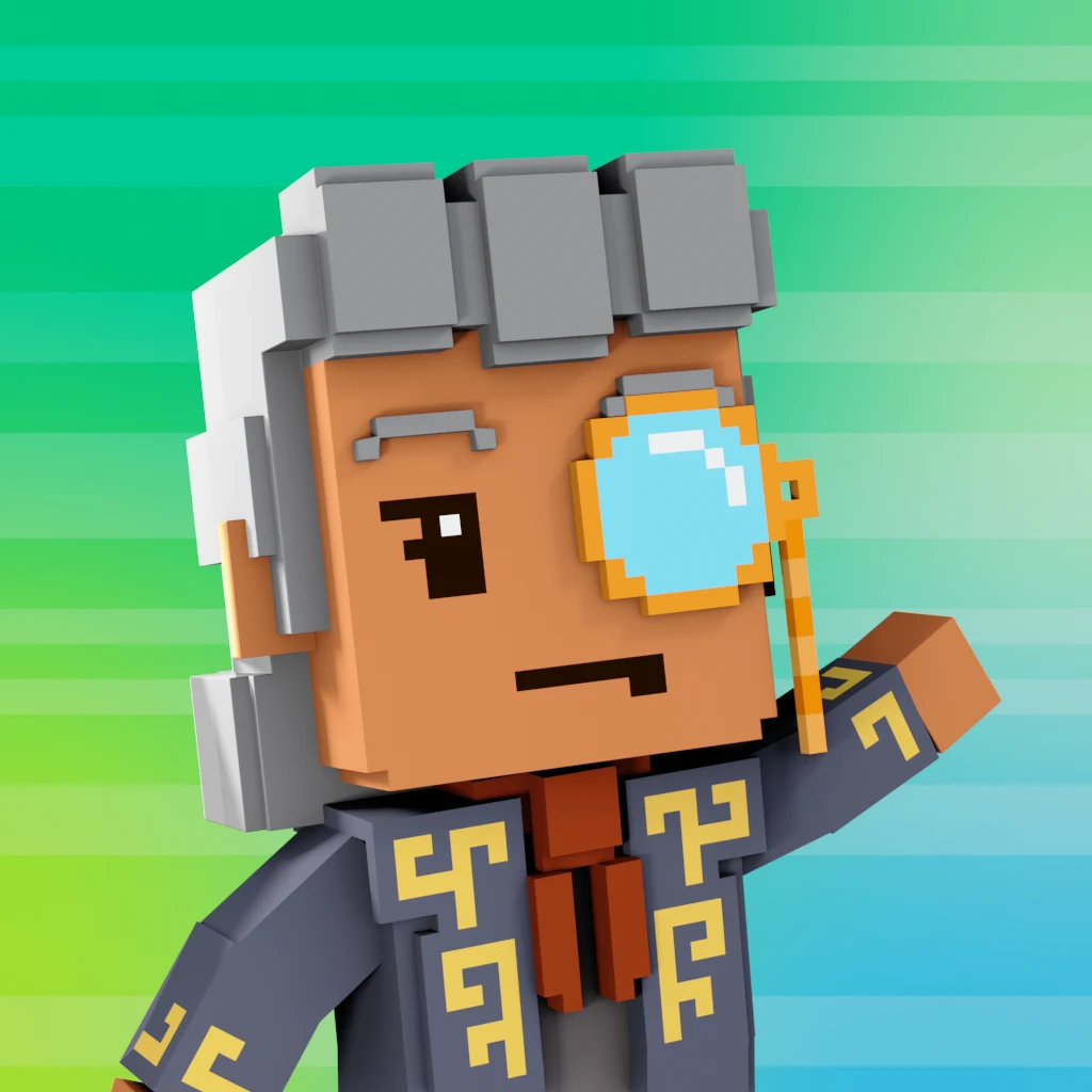 Pirate #3476 voxel render