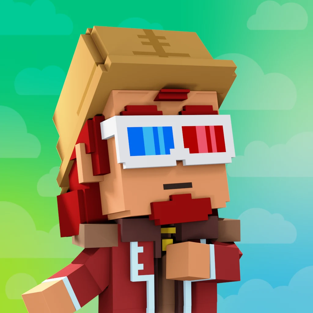 Pirate #3477 voxel render