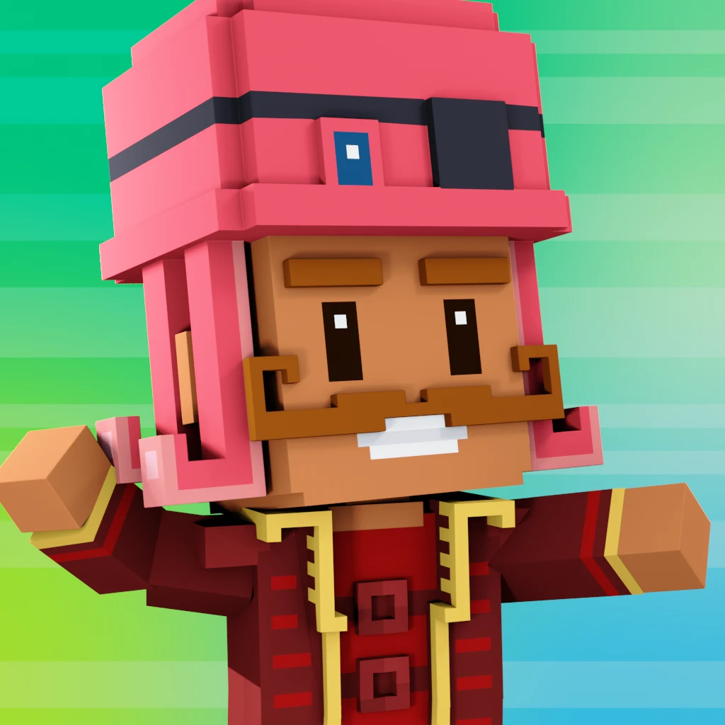 Pirate #3479 voxel render