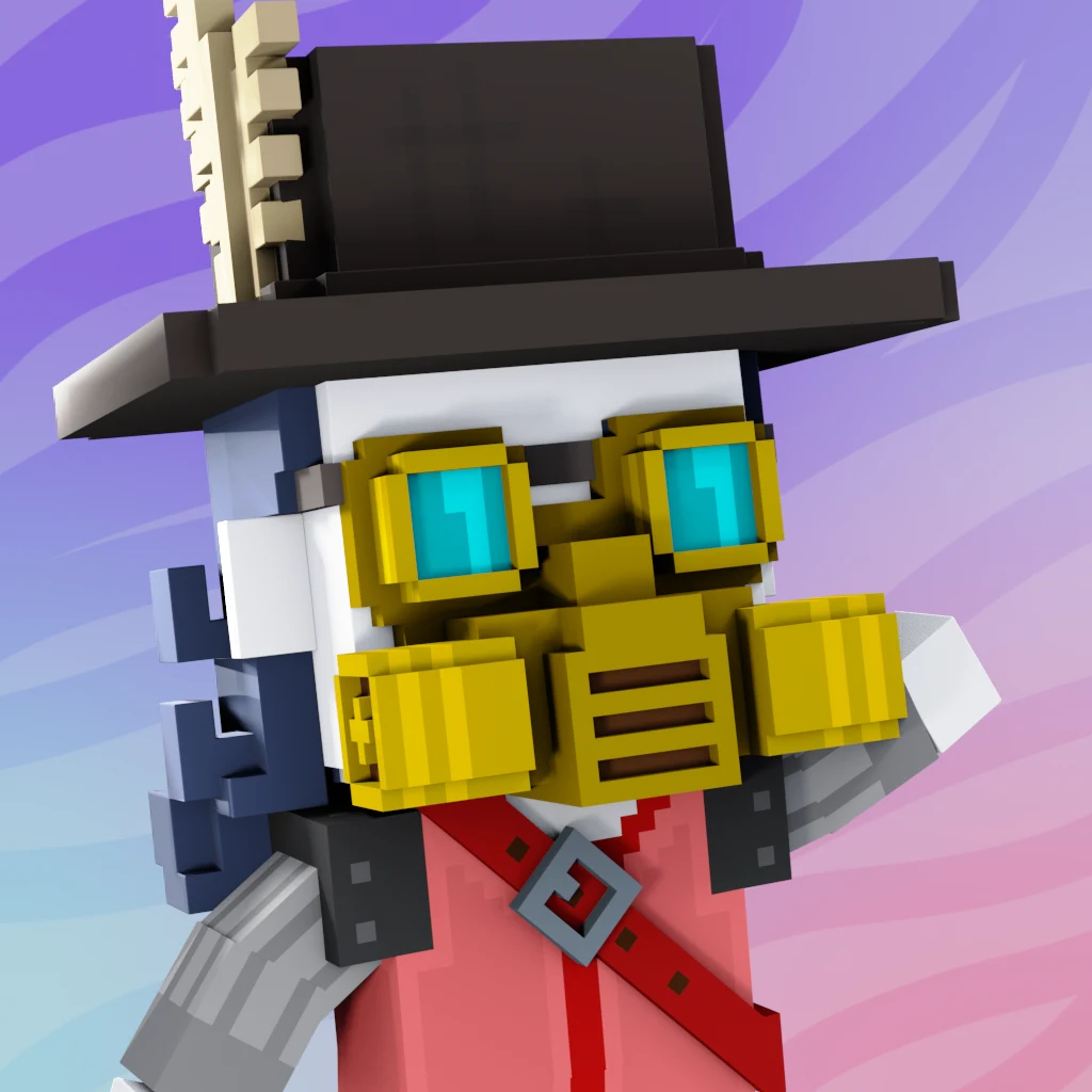 Pirate #348 voxel render