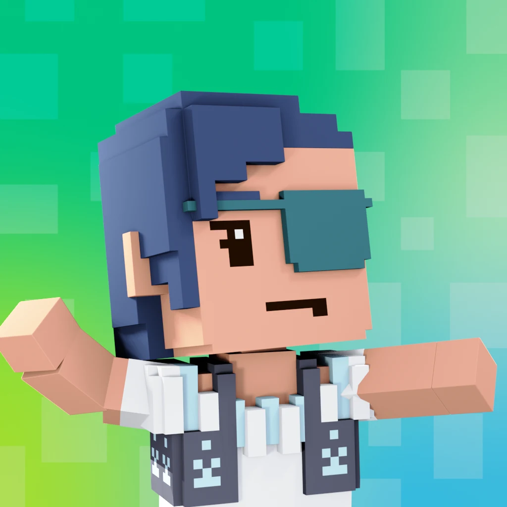 Pirate #3480 voxel render