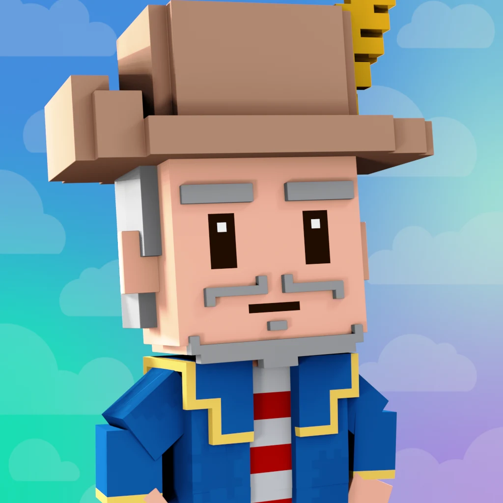 Pirate #3482 voxel render
