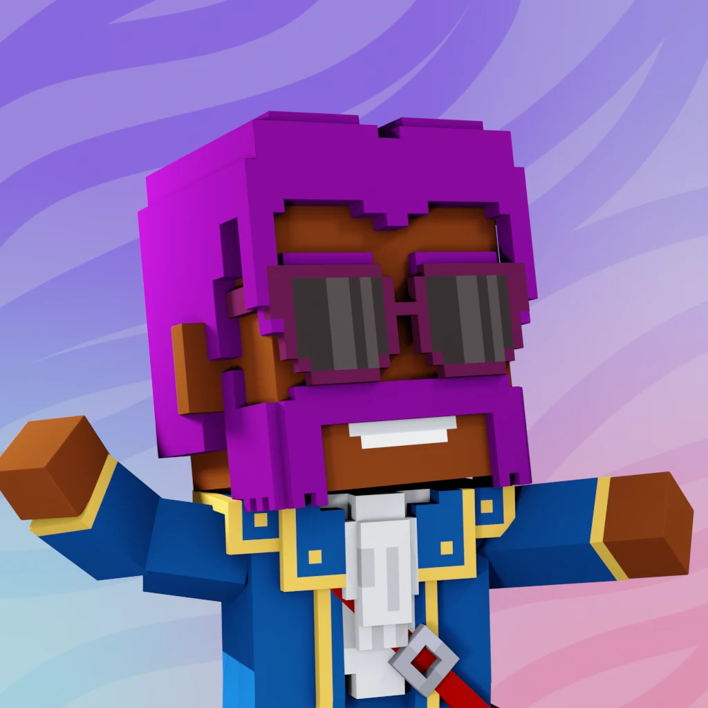 Pirate #3483 voxel render