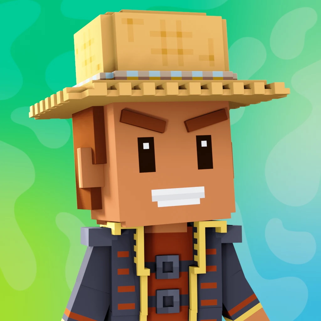 Pirate #3484 voxel render