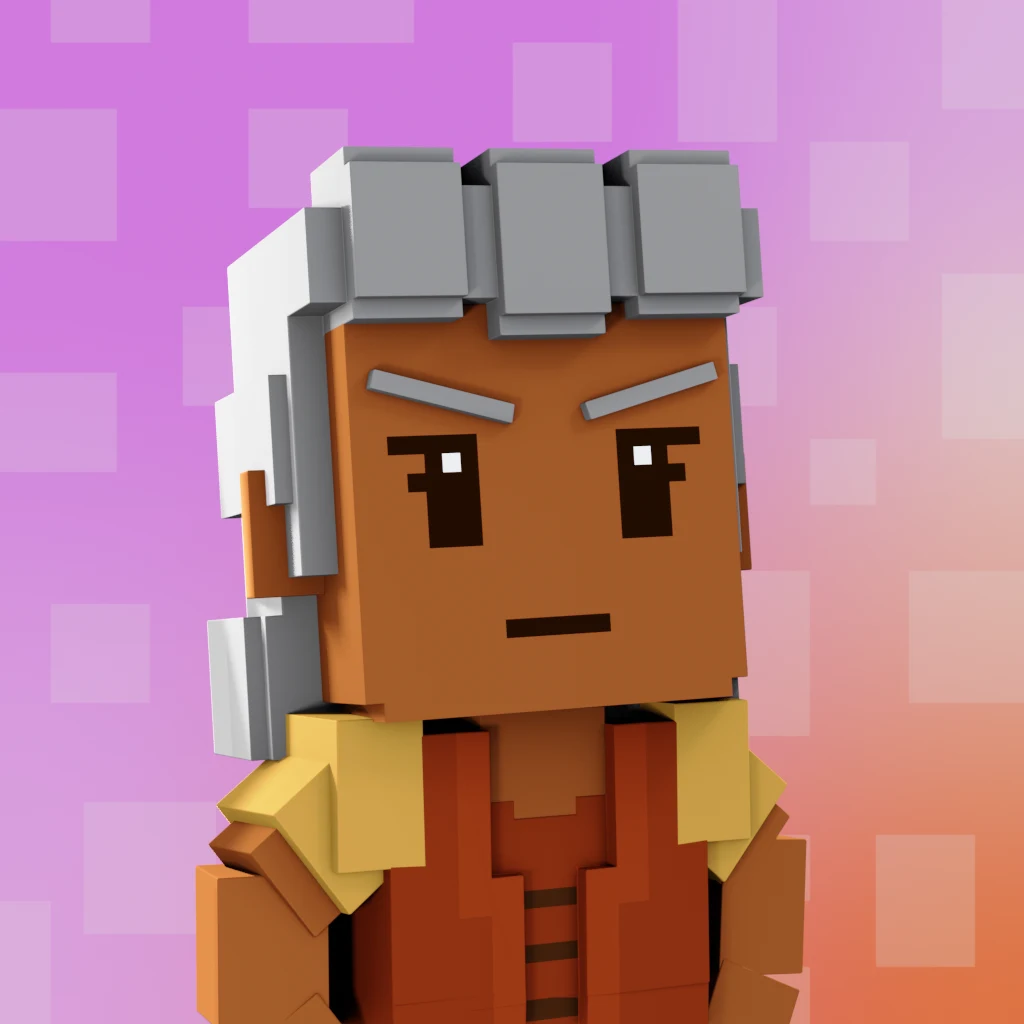 Pirate #3486 voxel render