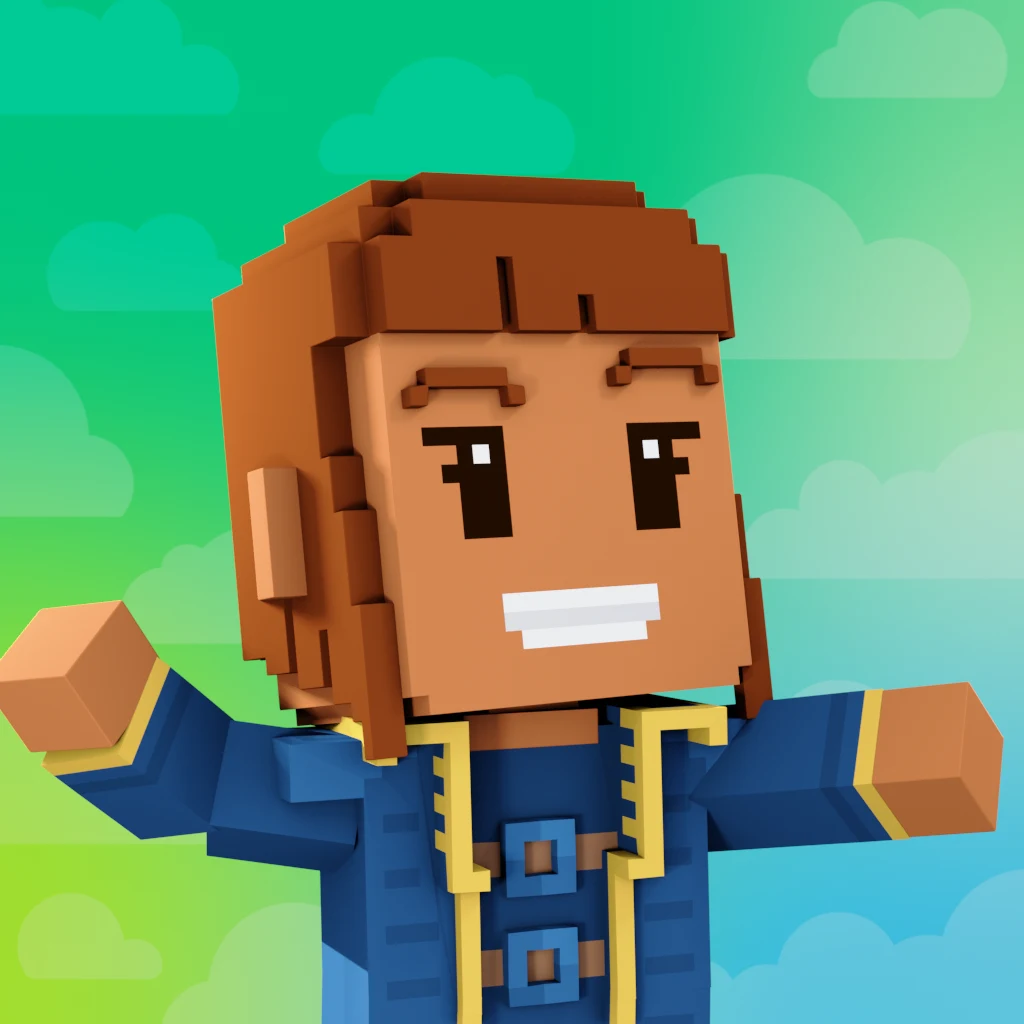 Pirate #3488 voxel render