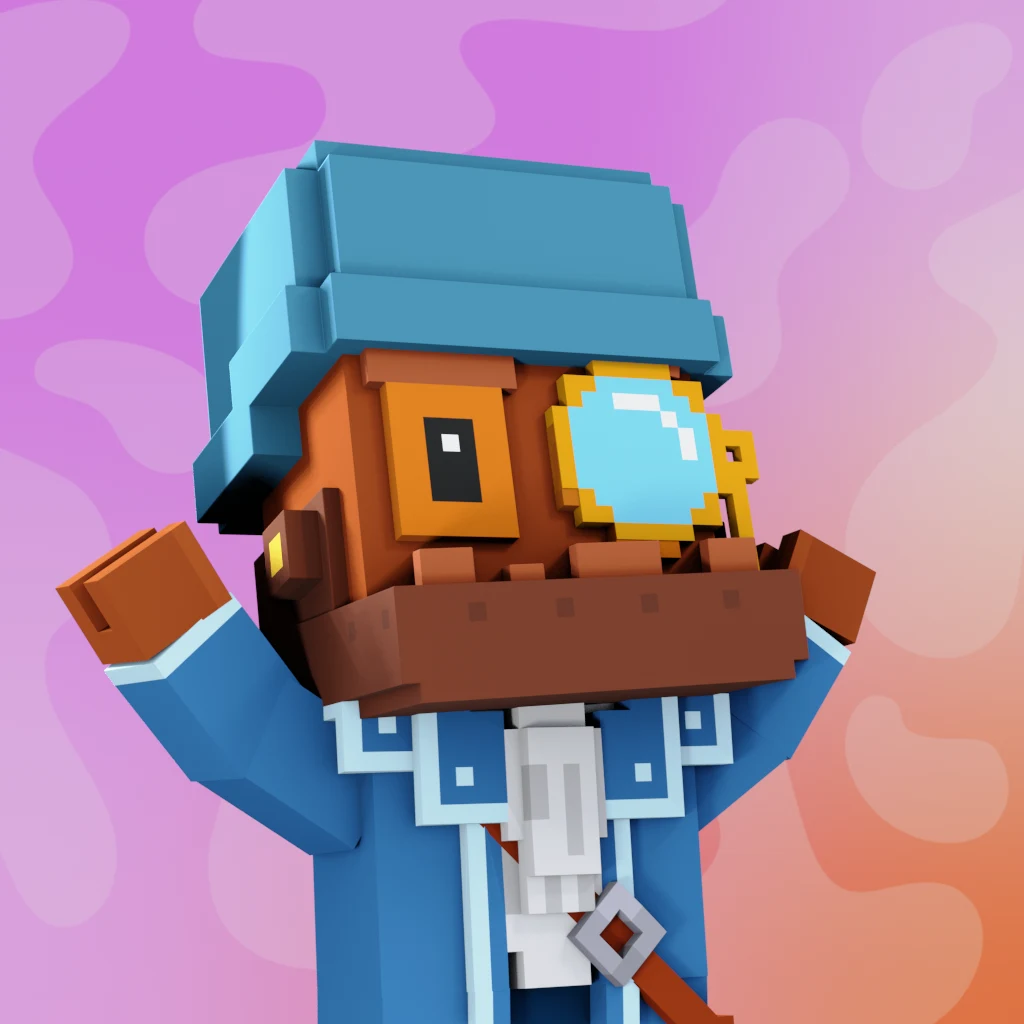 Pirate #349 voxel render