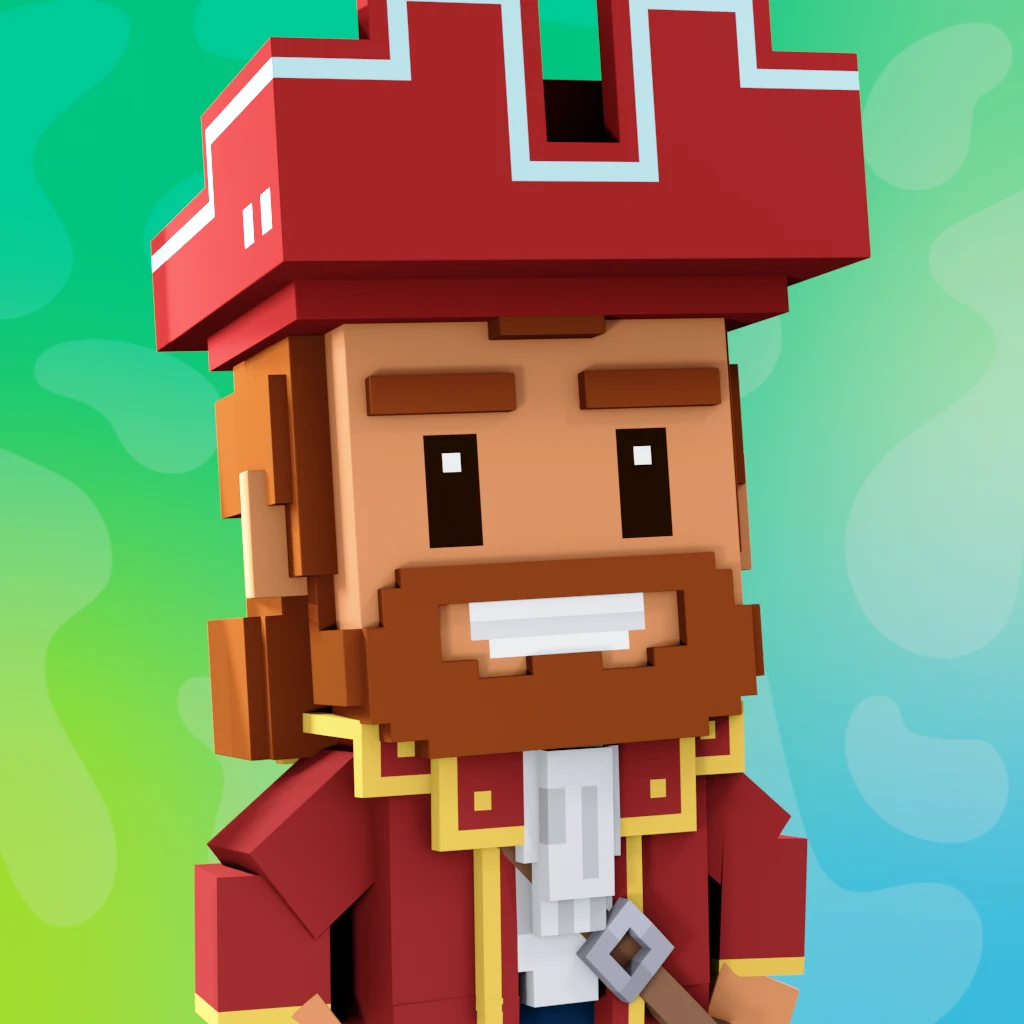 Pirate #3491 voxel render