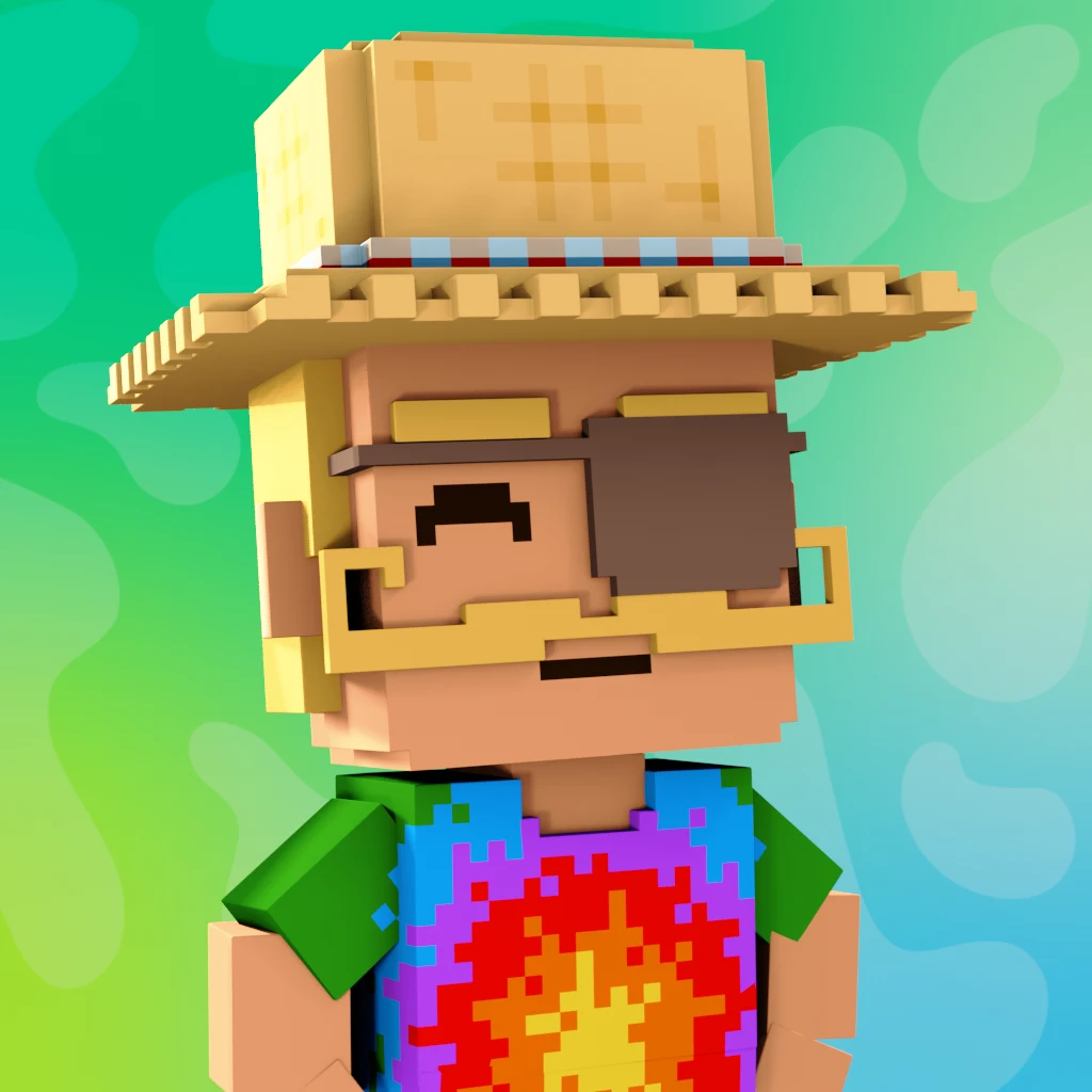 Pirate #3494 voxel render