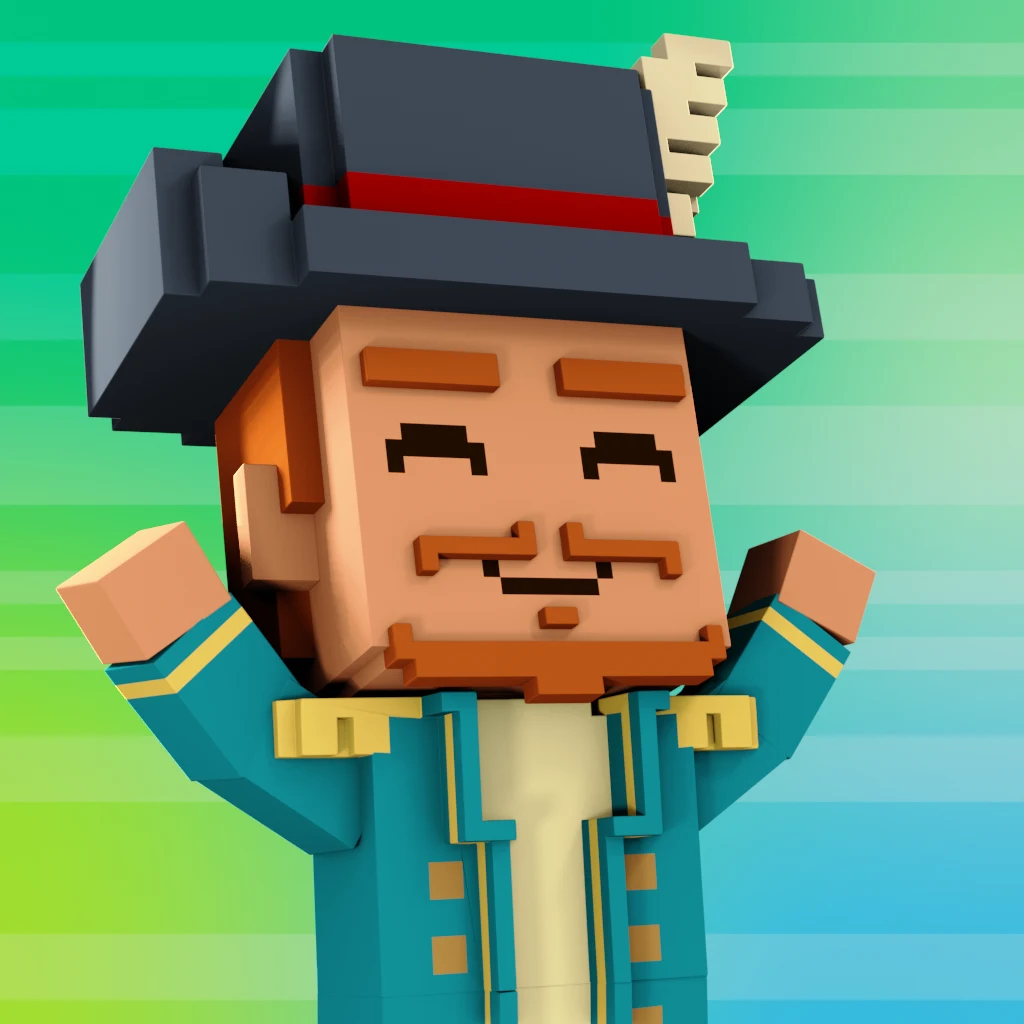 Pirate #3495 voxel render