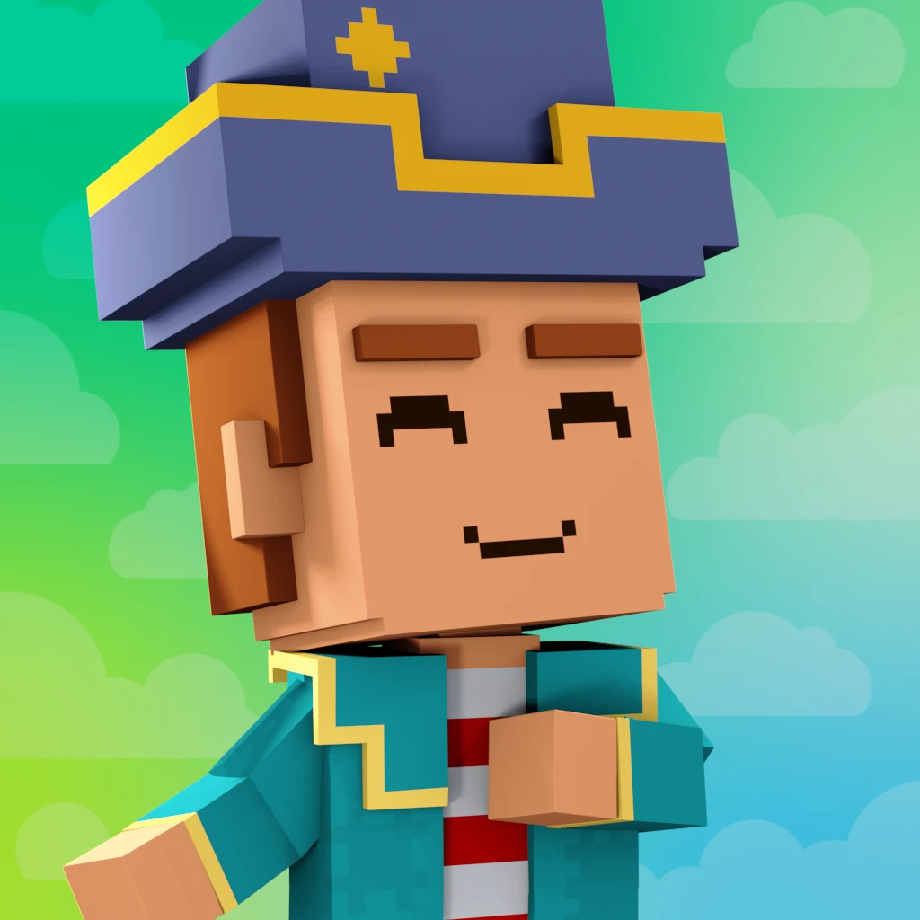 Pirate #3498 voxel render