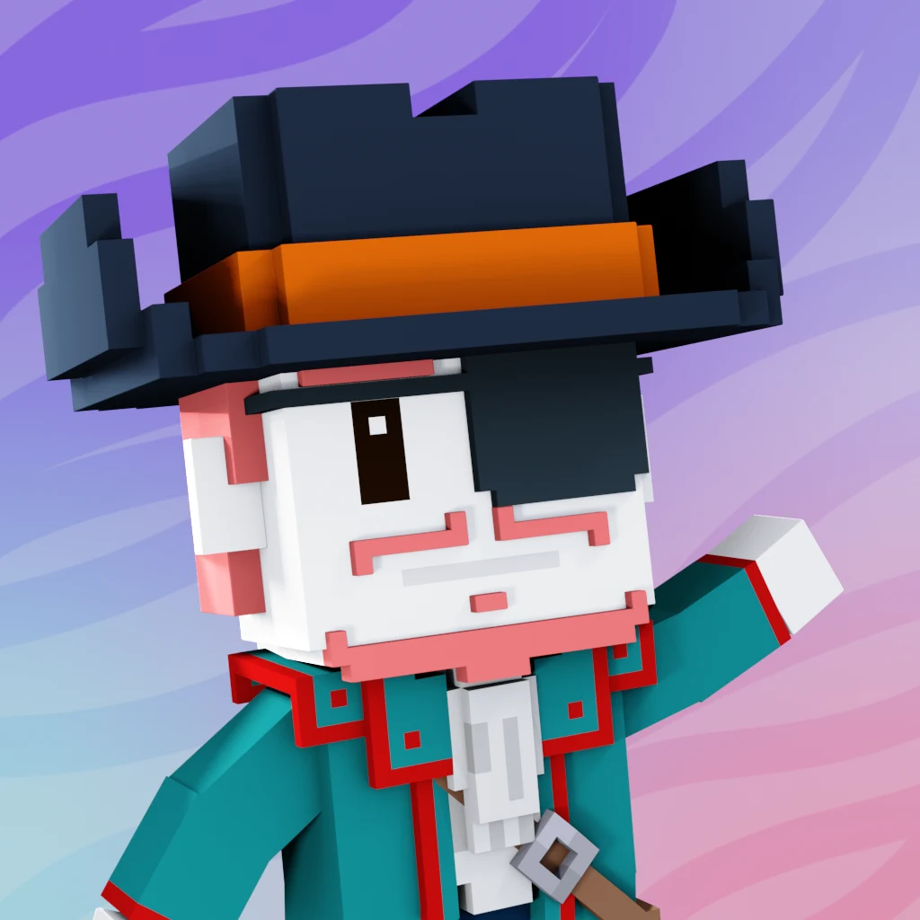 Pirate #3499 voxel render