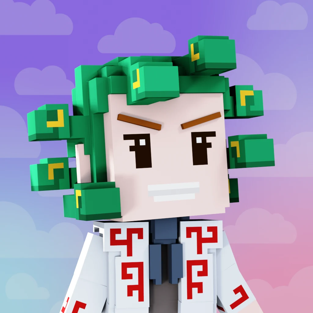 Pirate #3500 voxel render