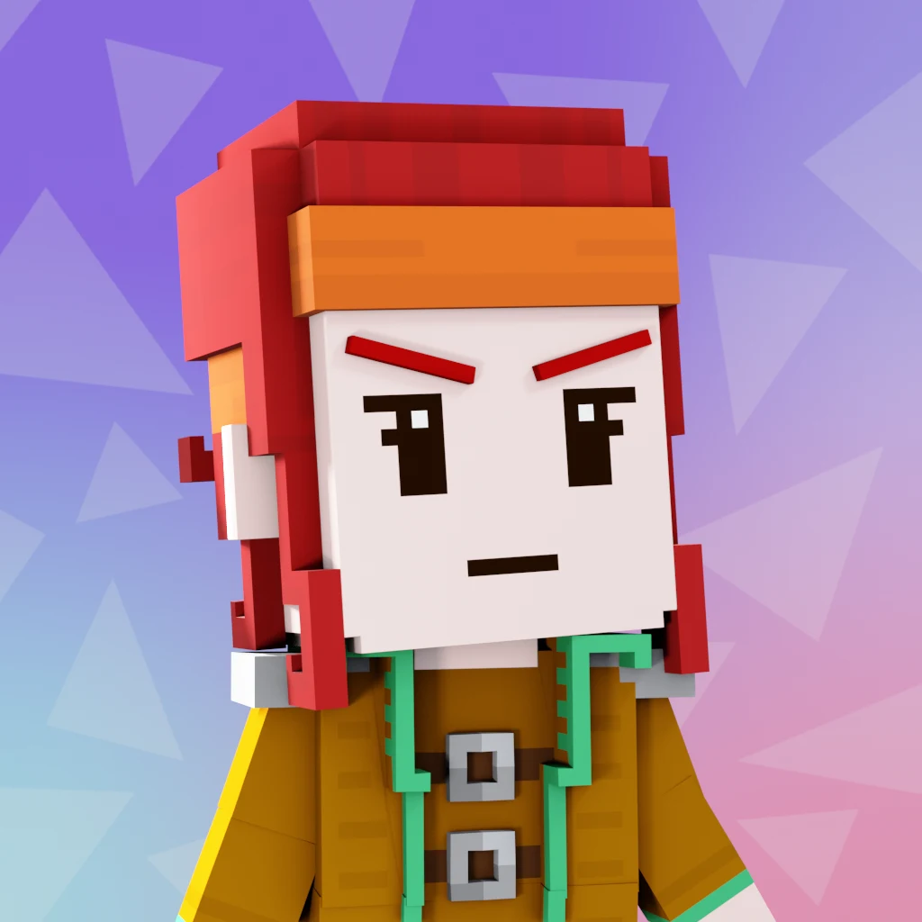 Pirate #3501 voxel render