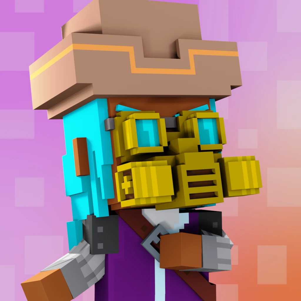 Pirate #3502 voxel render