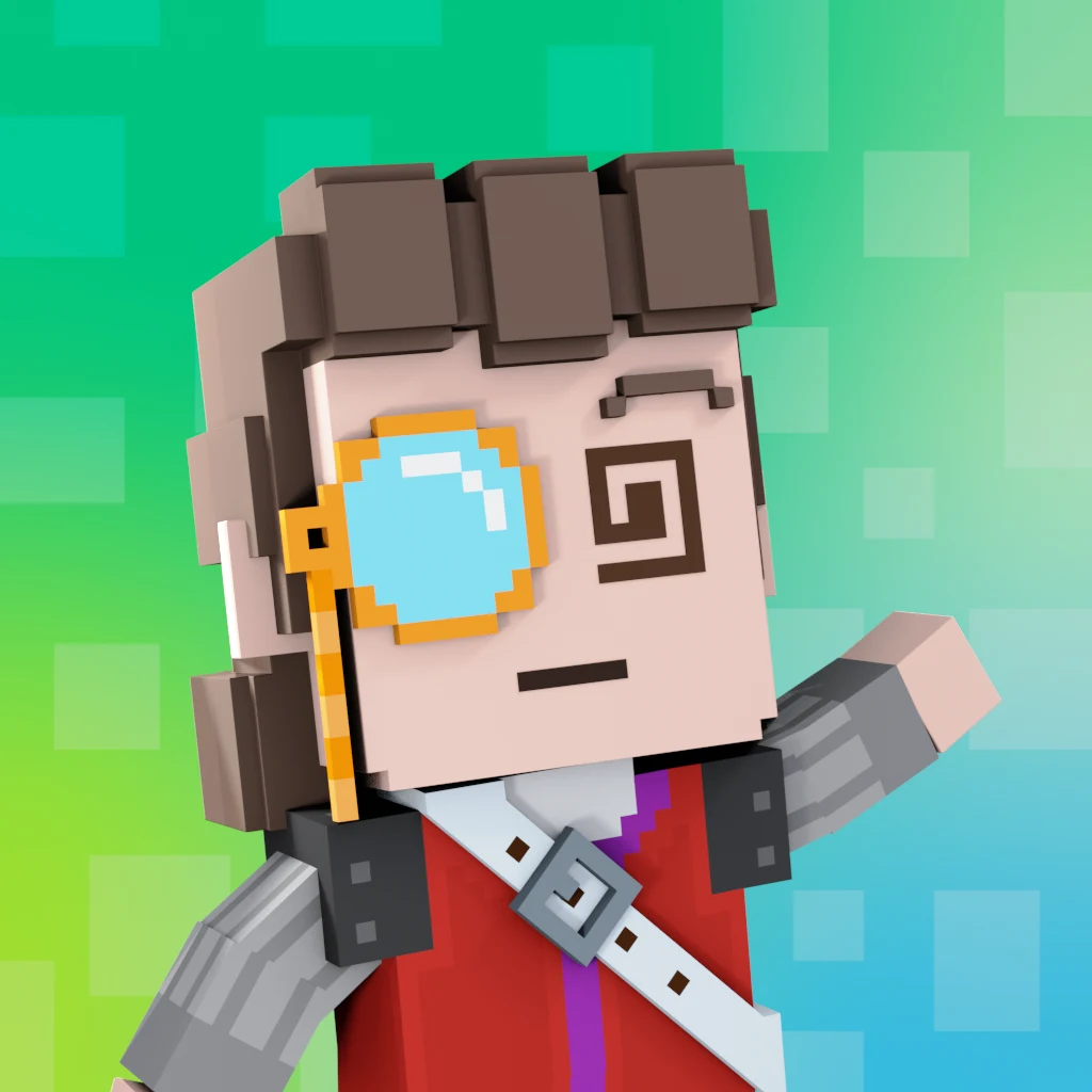 Pirate #3504 voxel render