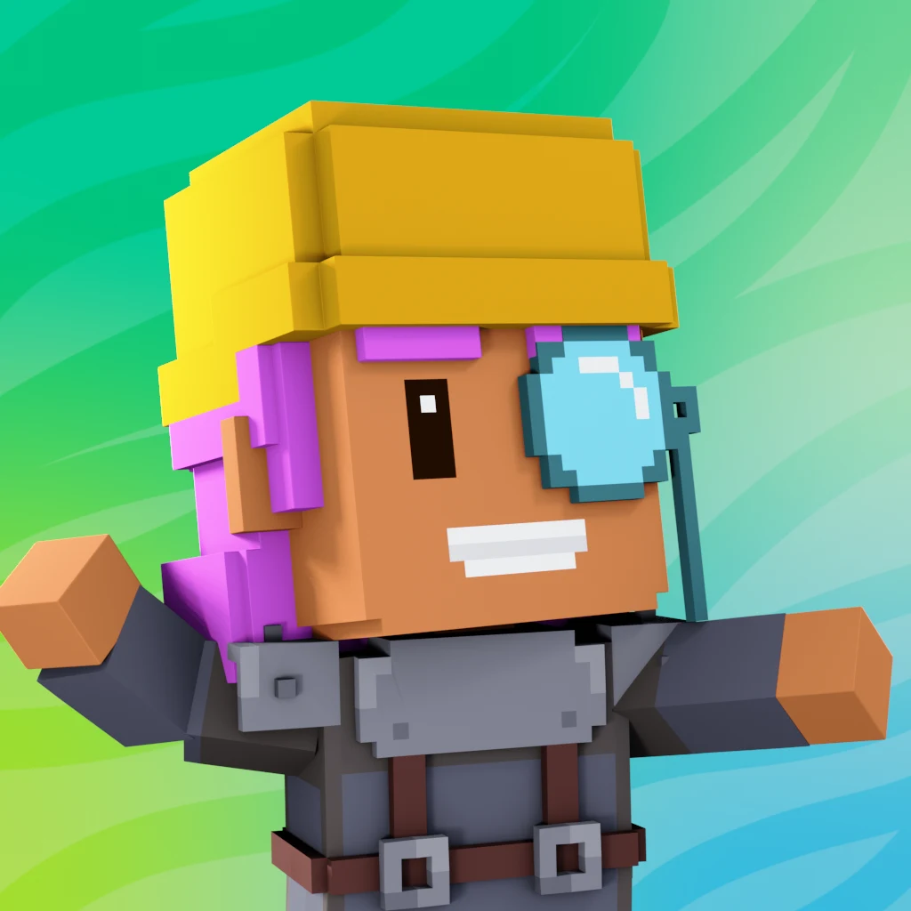 Pirate #3508 voxel render