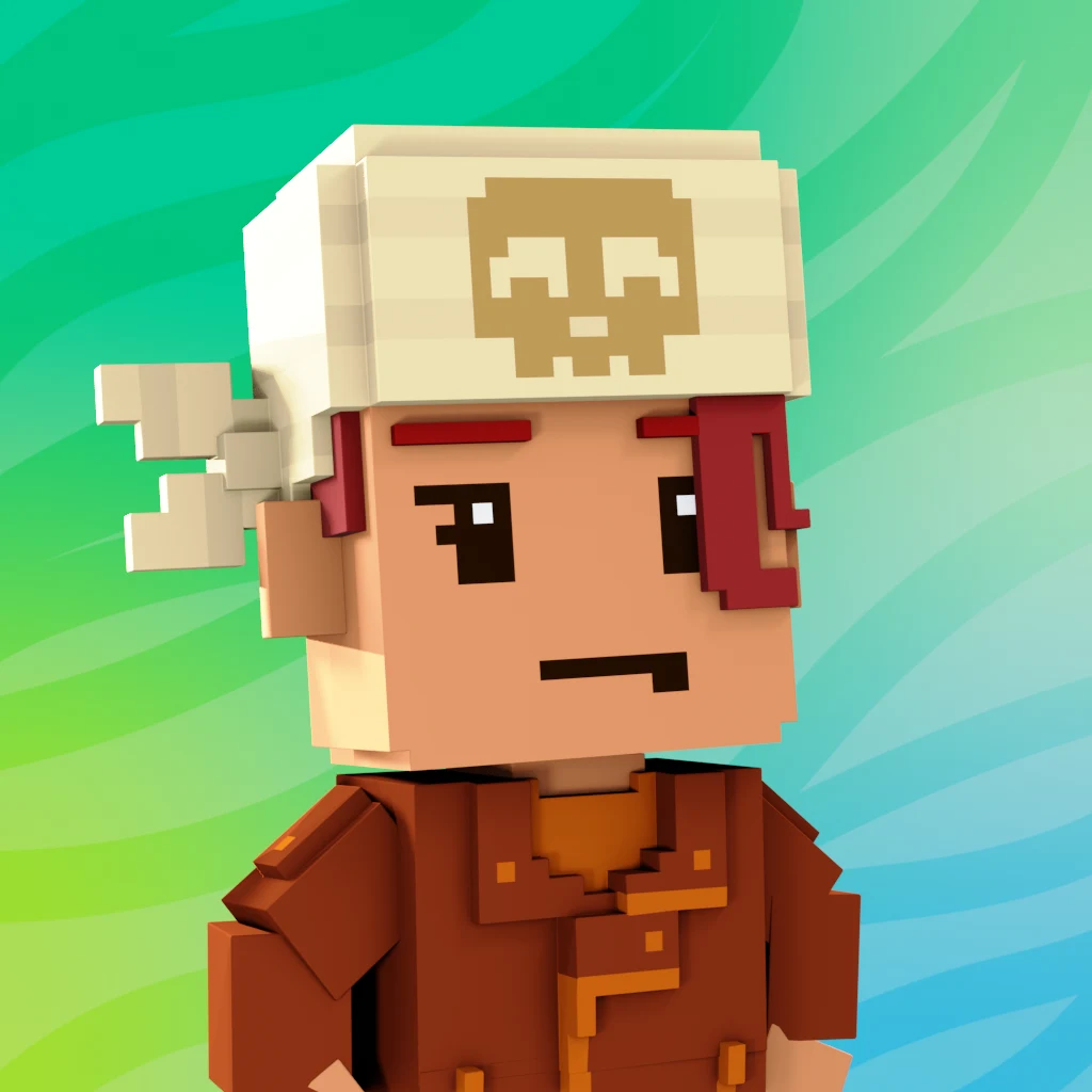 Pirate #3509 voxel render