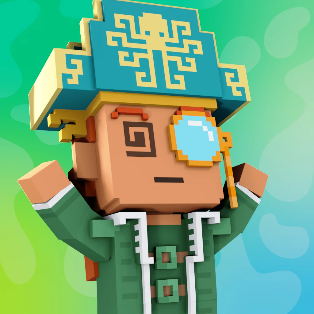 Pirate #351 voxel render