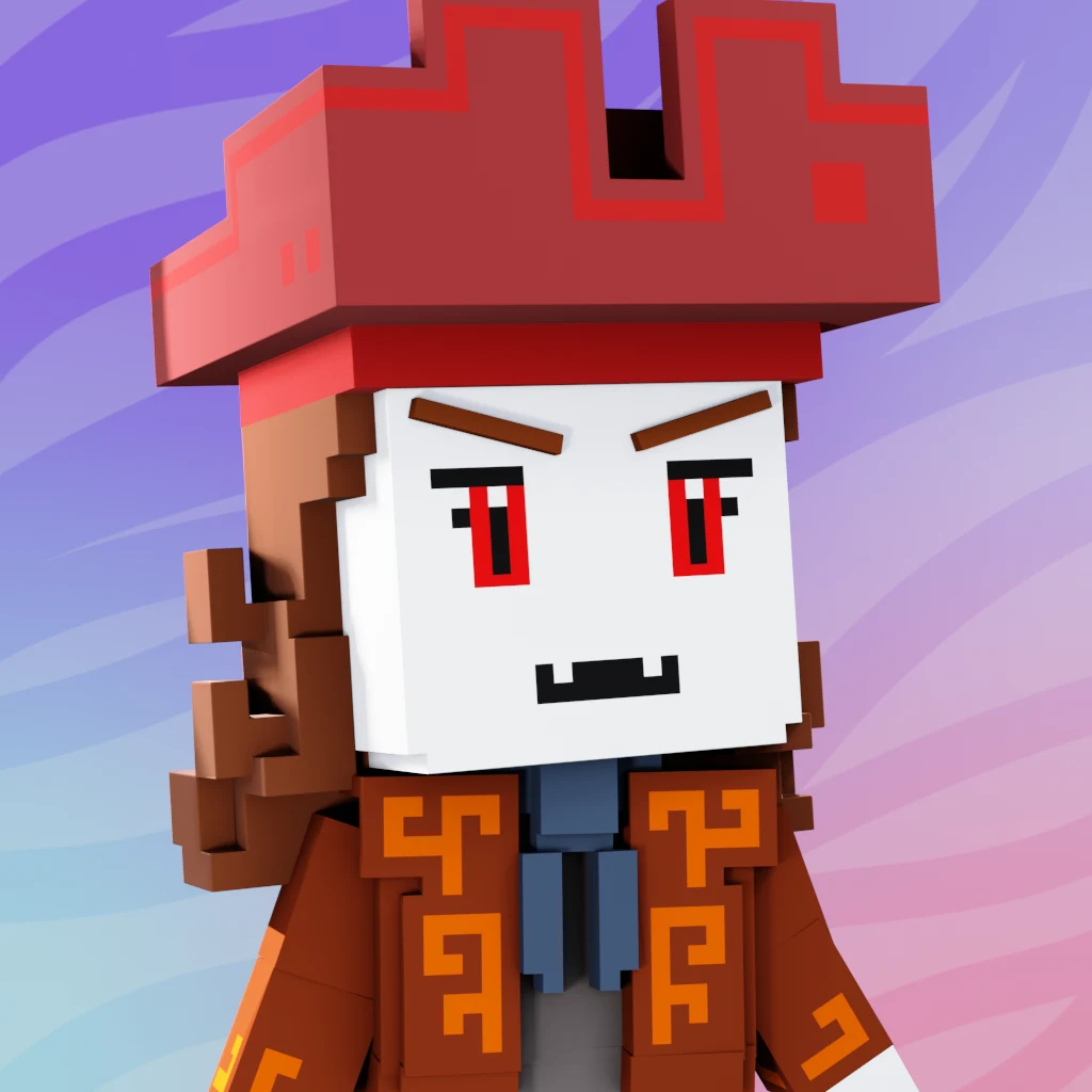 Pirate #3510 voxel render