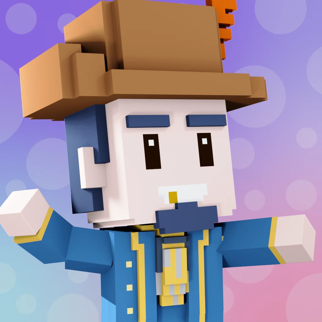 Pirate #3511 voxel render
