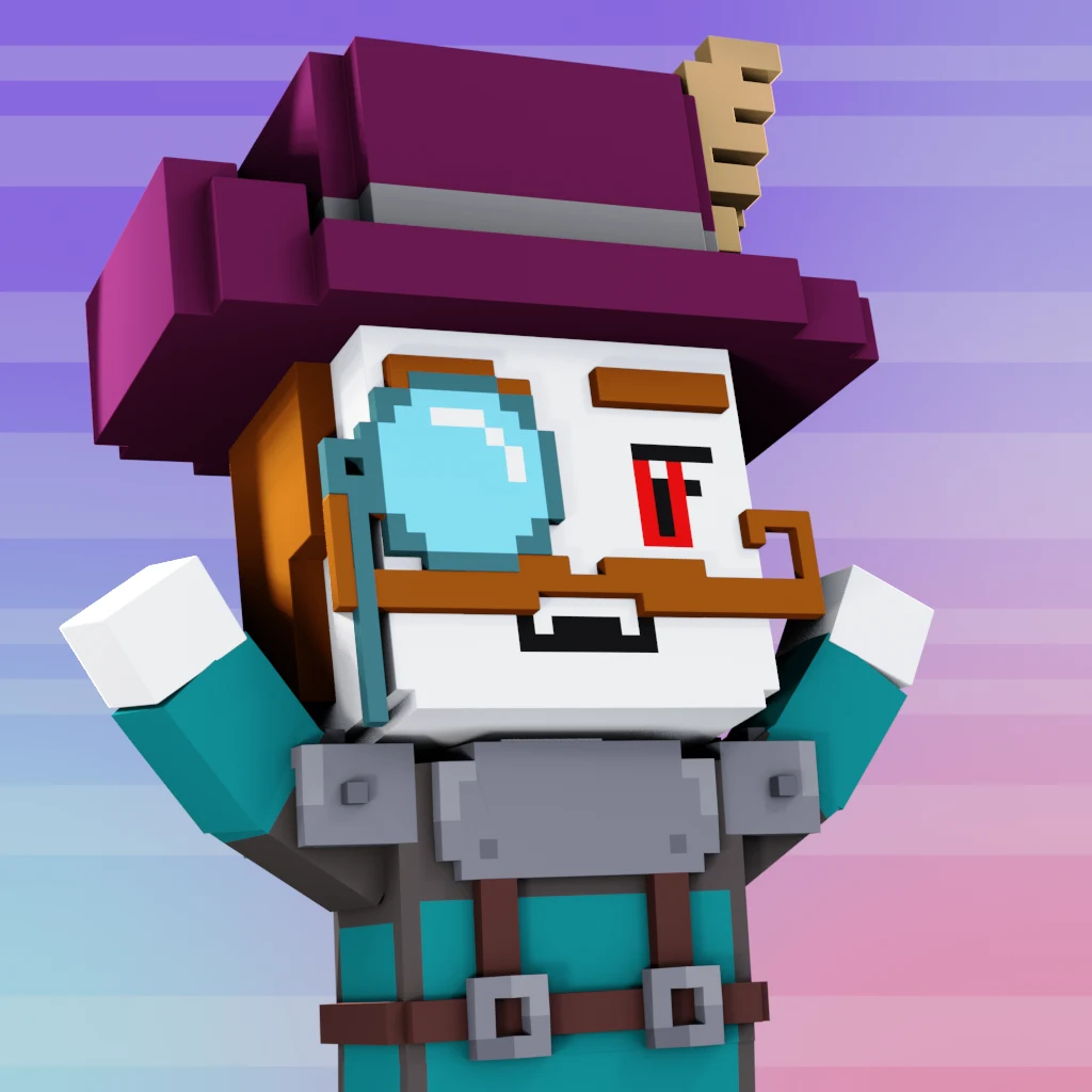 Pirate #3512 voxel render