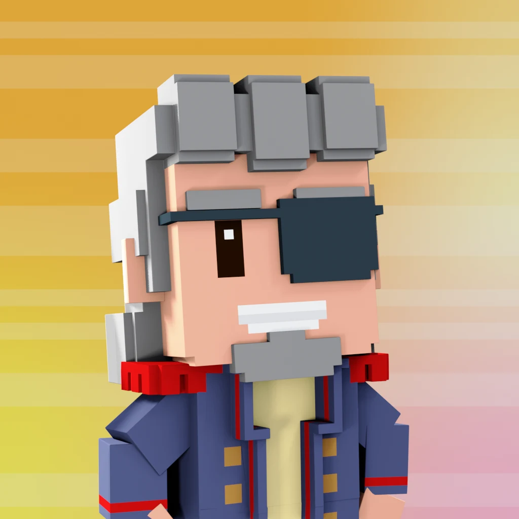 Pirate #3513 voxel render