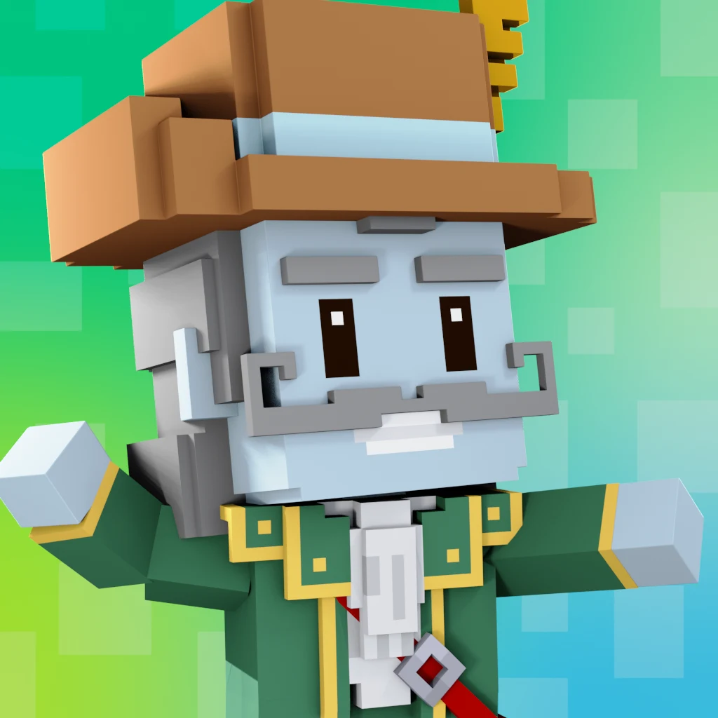 Pirate #3515 voxel render