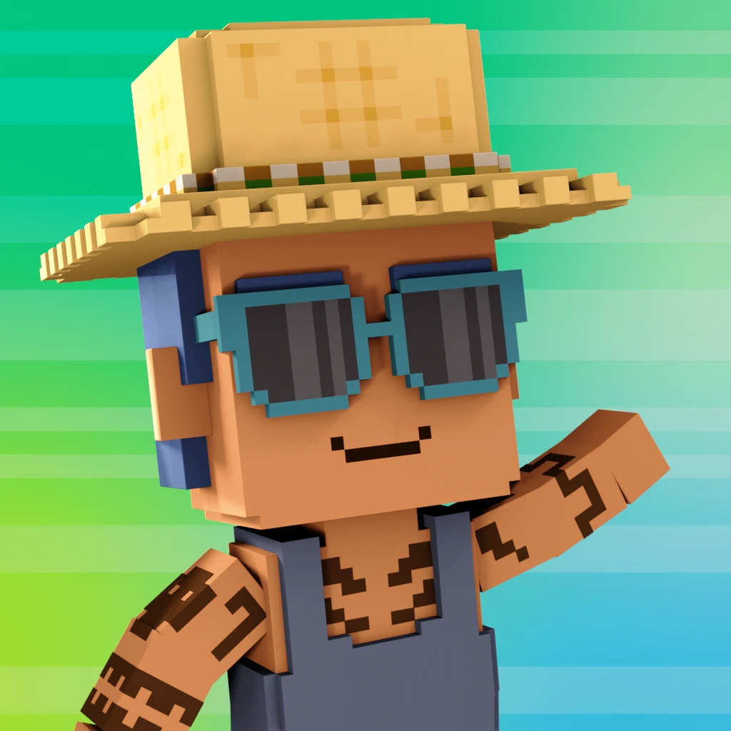 Pirate #3516 voxel render