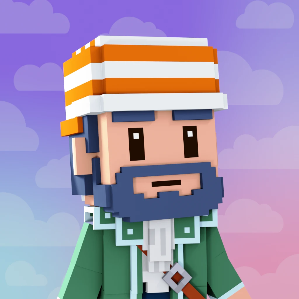 Pirate #3520 voxel render