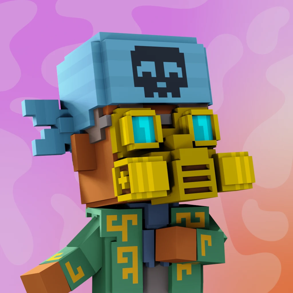 Pirate #3523 voxel render