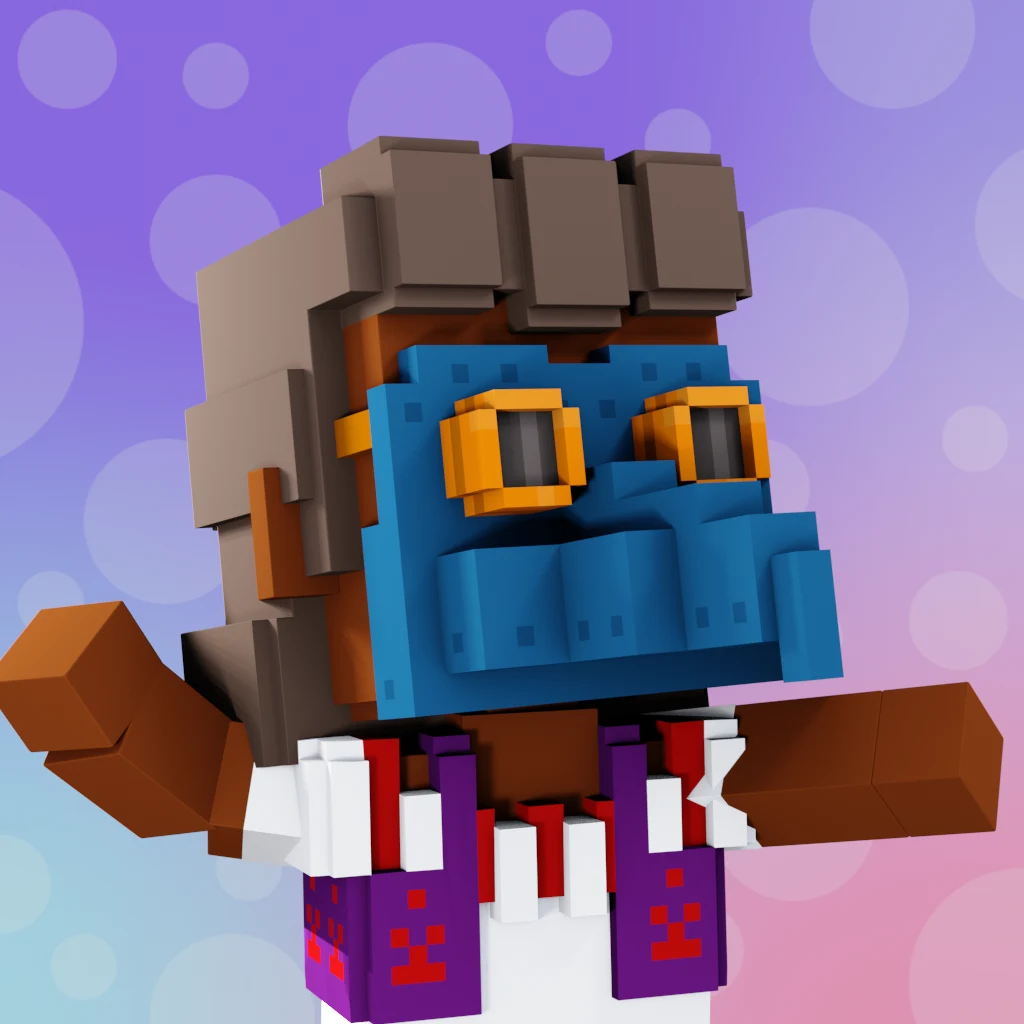 Pirate #3534 voxel render