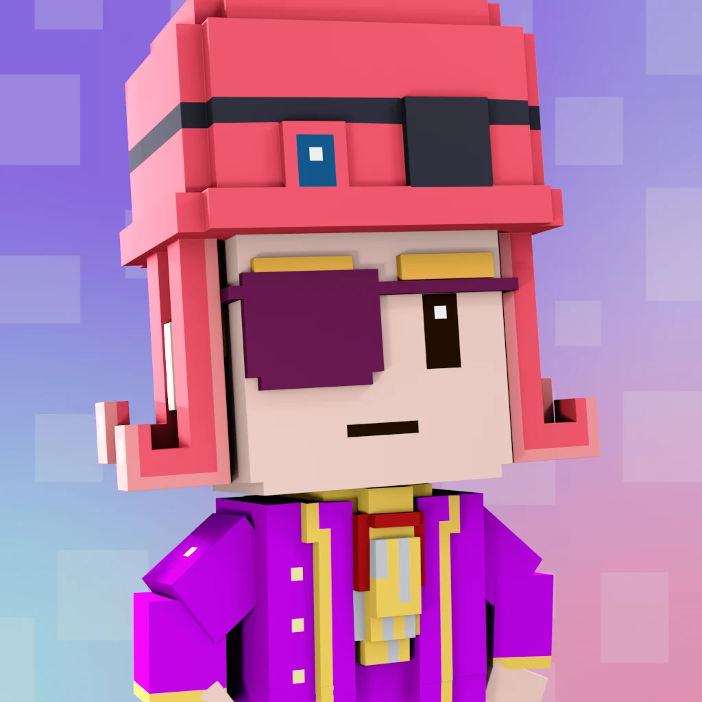 Pirate #3537 voxel render