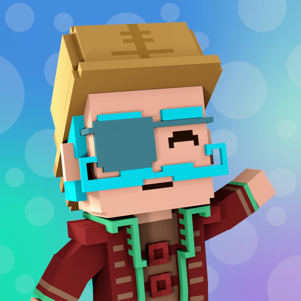 Pirate #3539 voxel render