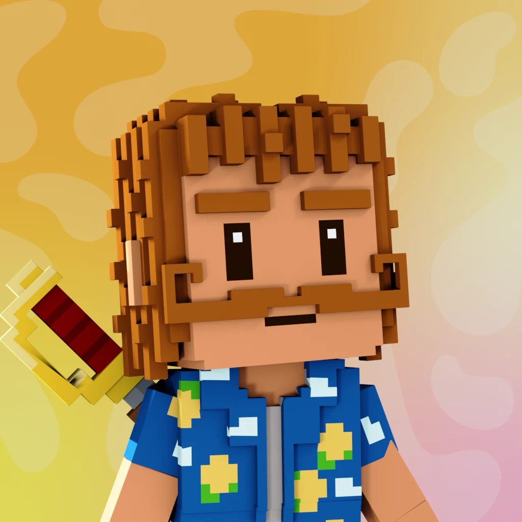 Pirate #3541 voxel render