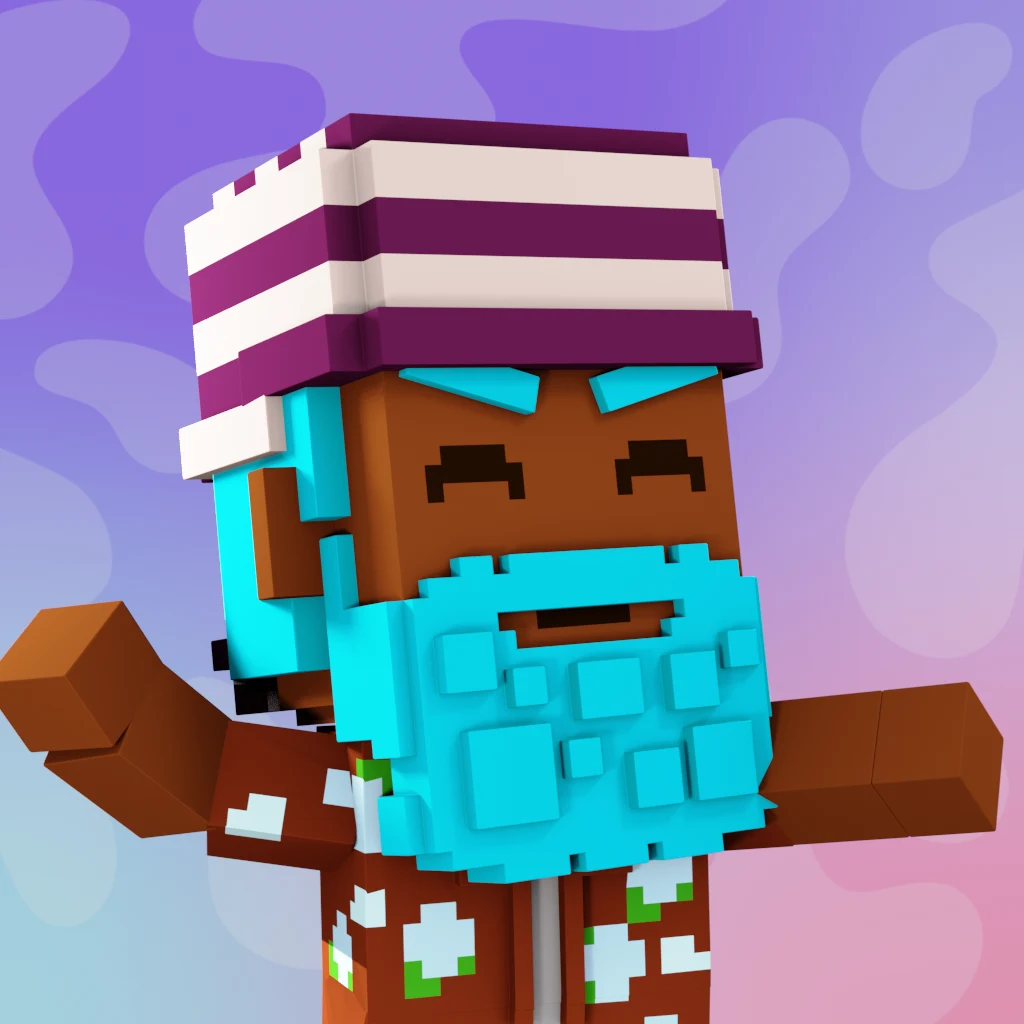 Pirate #3543 voxel render
