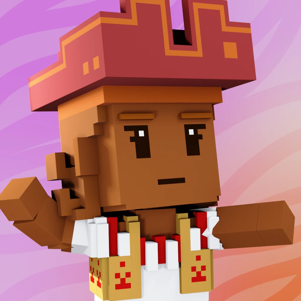 Pirate #3544 voxel render